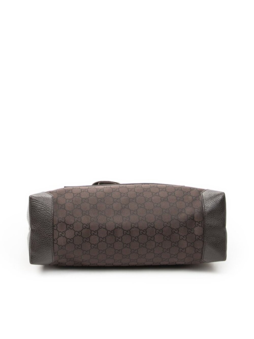 Gucci Front Pocket Tote Dark Brown GG Nylon Canvas - Picture 6 of 10